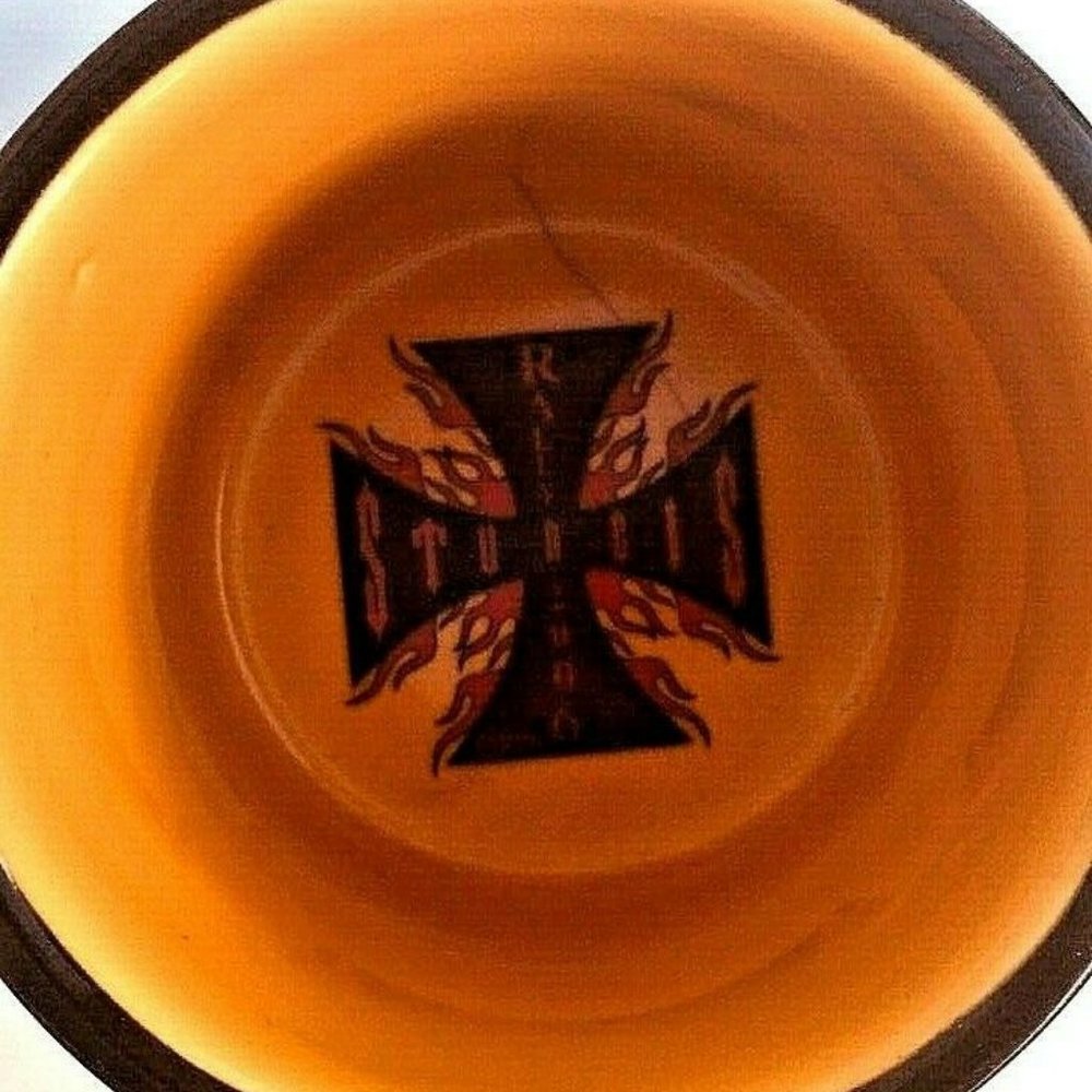 2006 Sturgis Motor Classic Large Ceramic Mug Flames Spider Cross Rally - Picture 9 of 9